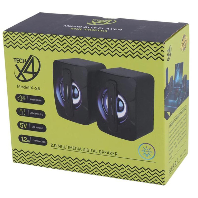 اسپیکر رومیزی دو تکه ایکس فورتک مدل X4Tech X-S6