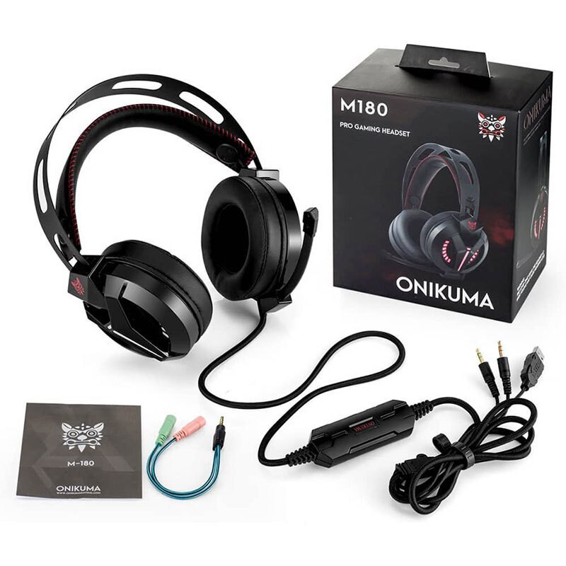 هدست گیمینگ اونیکوما مدل Onikuma Combatwing M180 Pro با گارانتی