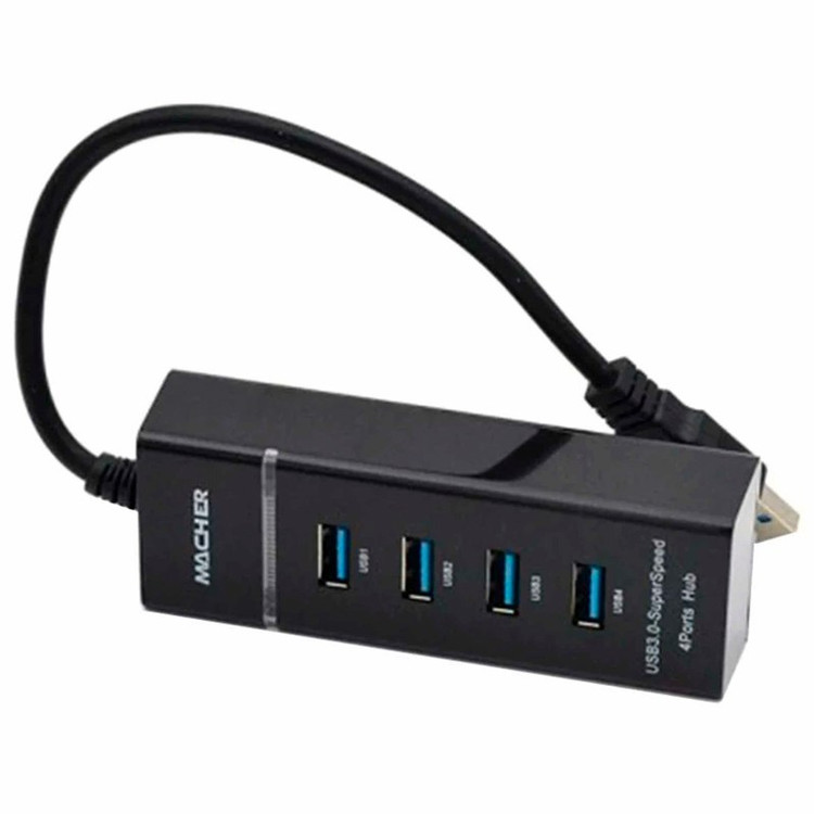 هاب Usb چهار پورت مچر مدل Macher MR-211 USB3.0 گارانتی 12 ماهه