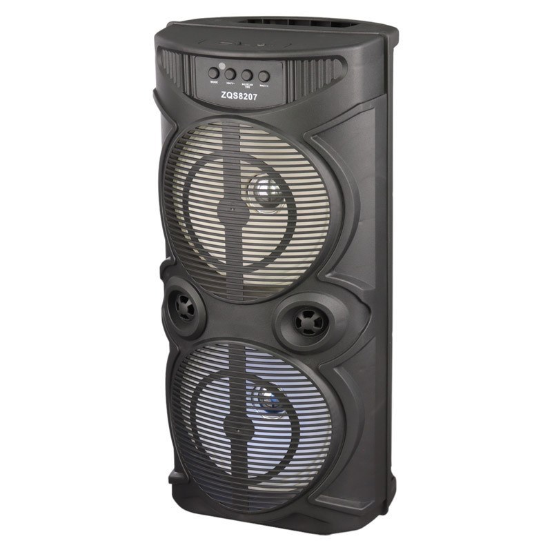 اسپیکر چمدانی بلوتوثی رم خور فلش خور مدل Sing-E ZQS8207 با میکروفون و ریموت کنترل