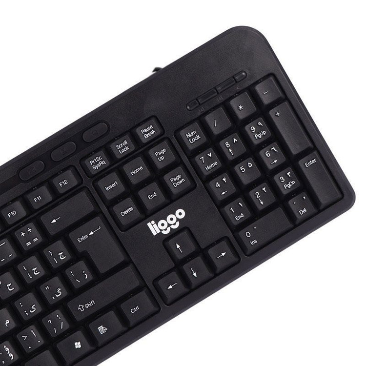 کیبورد و موس سیم دار لیگو مدل Liggo KM606