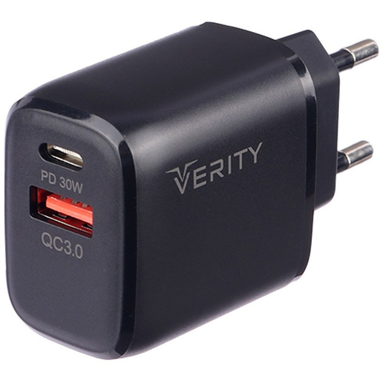 شارژر فست 33 واتی وریتی مدل Verity AP 2126 QC3.0 PD 3A 33W با کابل تایپ سی با گارانتی یک ساله