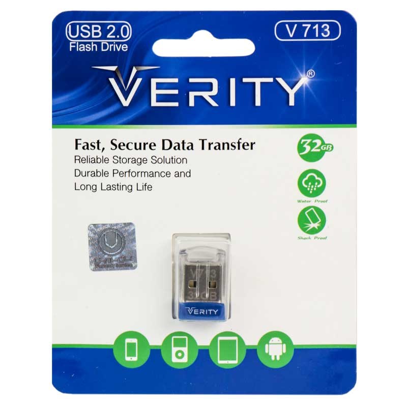 فلش 32 گیگ وریتی مدل Verity V713 گارانتی مادام العمر آسان سرویس
