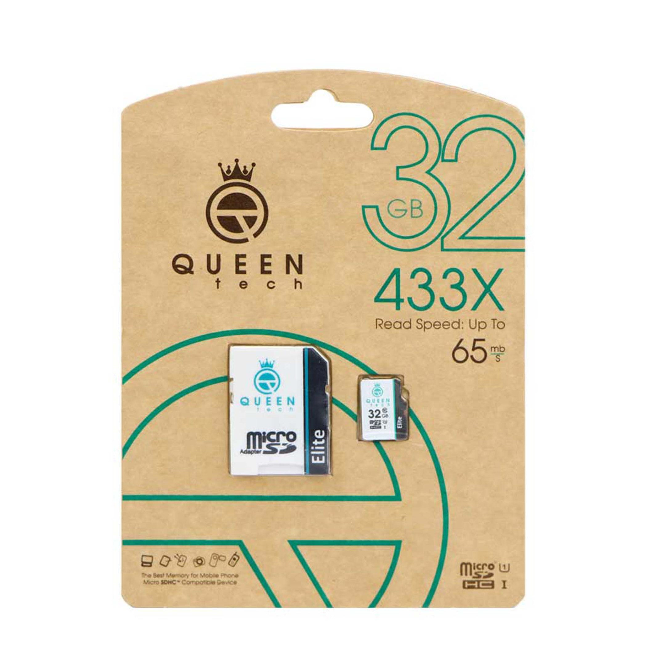 کارت حافظه microSDHC کویین تک مدل 433X ظرفیت 32 گیگابایت