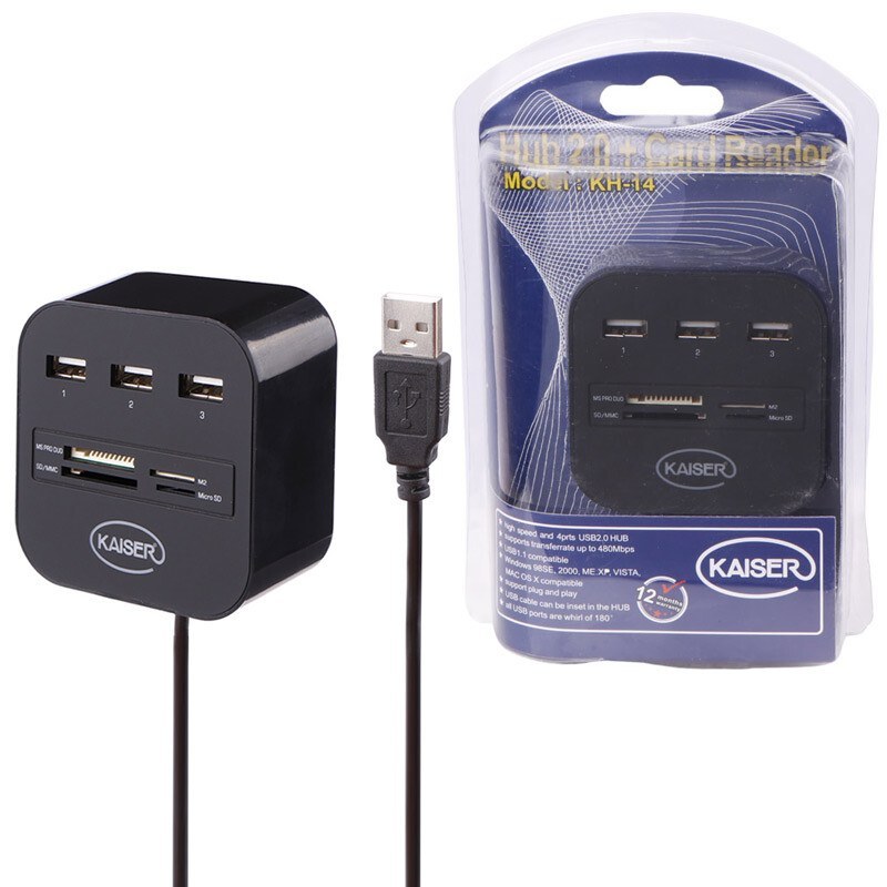 هاب Usb هفت پورت کایزر مدل Kaiser KH-14 USB 2.0