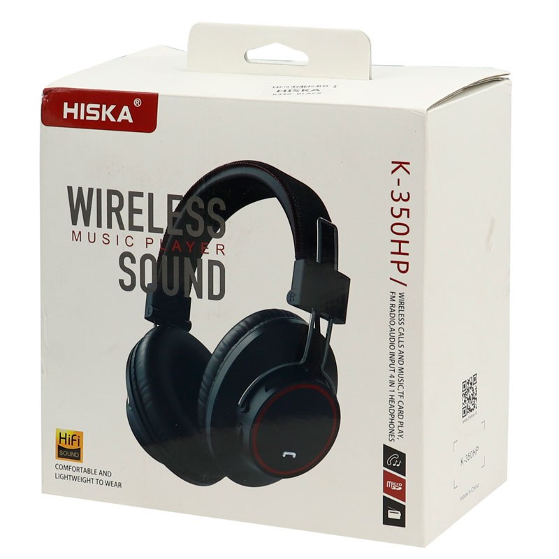 هدفون بلوتوثی رم خور هیسکا مدل Hiska K-350HP