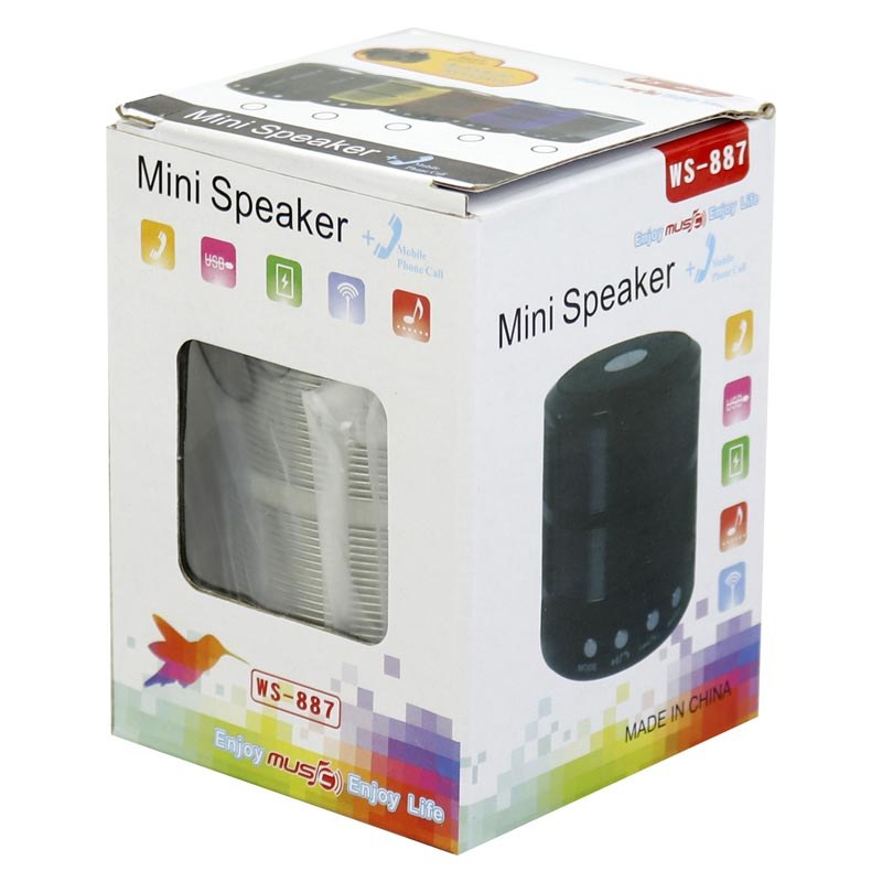 اسپیکر بلوتوثی رم خور و فلش خور WSTER Mini WS-887