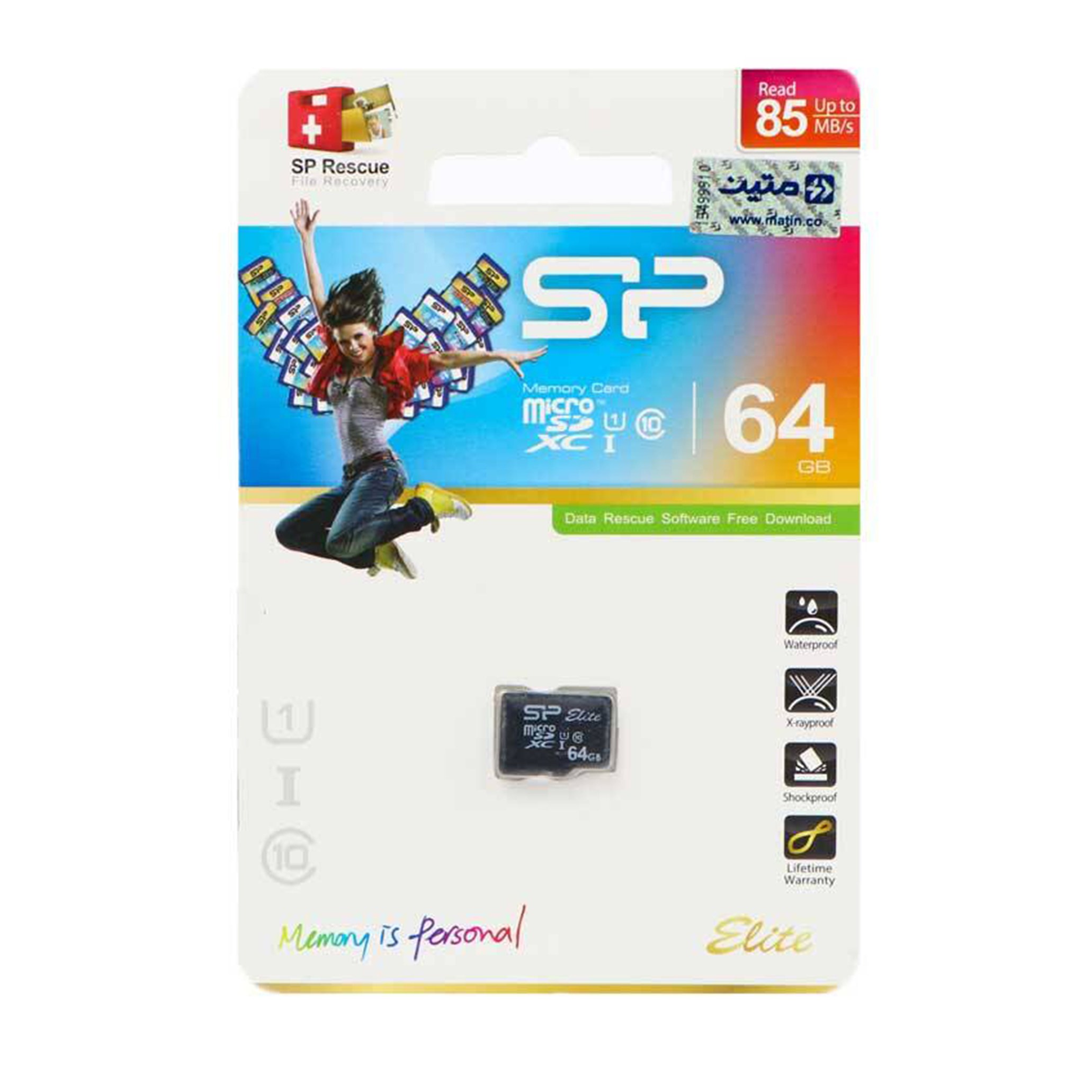 کارت حافظه microSDXC سیلیکون پاور مدل Elite ظرفیت 64 گیگابایت