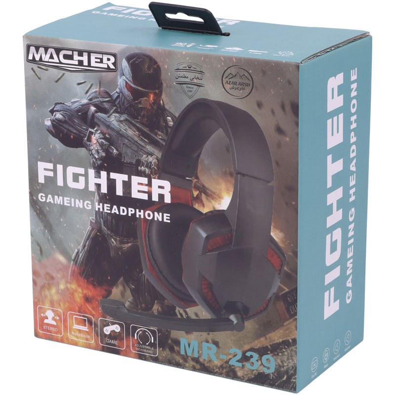 هدست گیمینگ مچر مدل Macher MR-239 گارانتی یک ساله