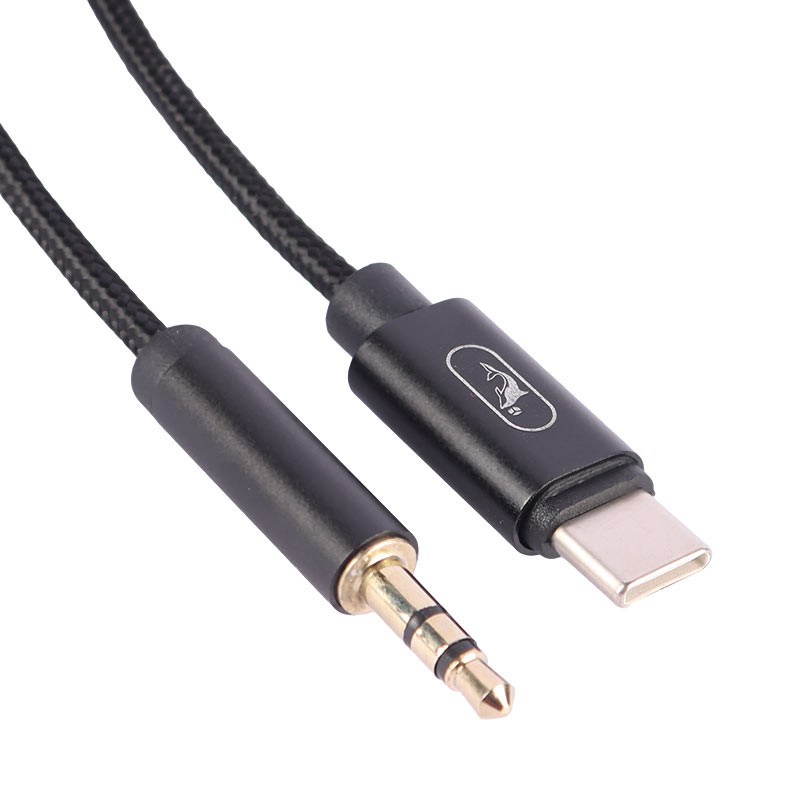 کابل تبدیل AUX به تایپ سی اسکای دلفین مدل Sky Dolphin SR12 AUX To Type-C یک متری