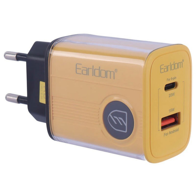 شارژر فست شارژ ارلدام مدل Earldom ES-EU40 با کابل تایپ سی
