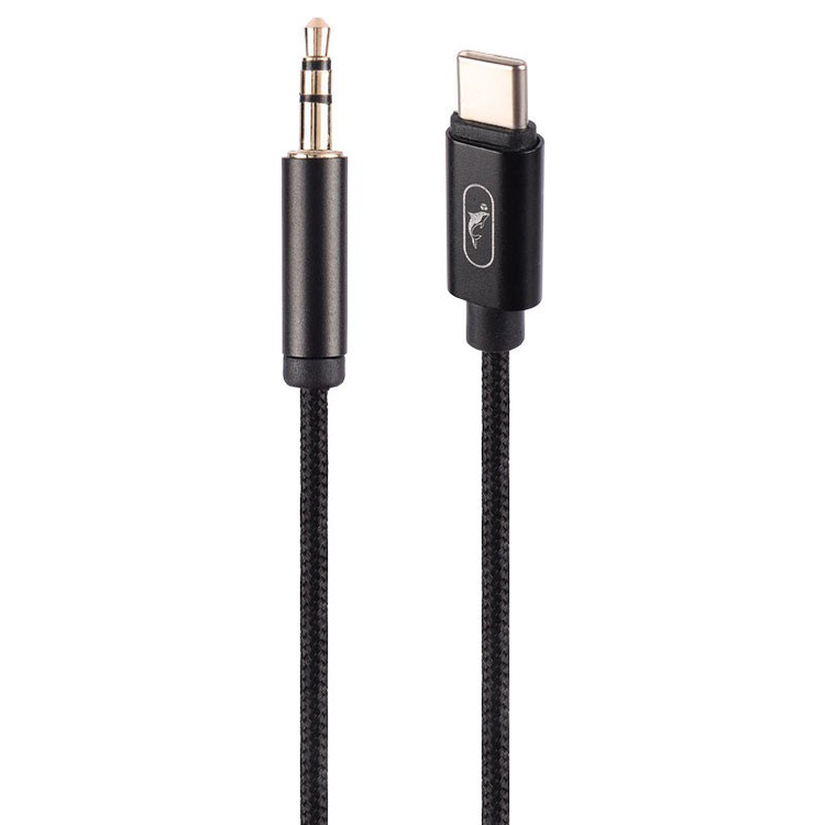 کابل تبدیل AUX به تایپ سی اسکای دلفین مدل Sky Dolphin SR12 AUX To Type-C یک متری