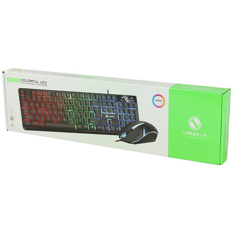 ست گیمینگ موس و کیبورد لایمید مدل Limeide GTX350
