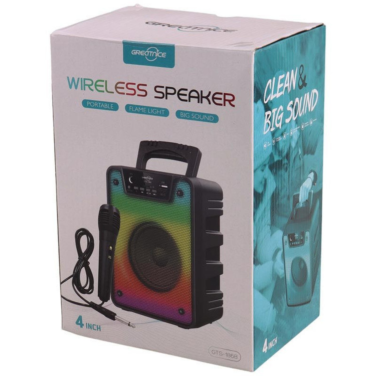 اسپیکر بلوتوثی رم خور و فلش خور Greatnice GTS-1868 به همراه میکروفون