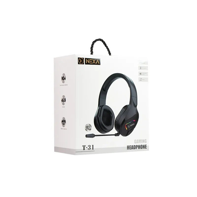 هدفون گیمینگ بلوتوثی rgb دار نکسا مدل Nexa T-31 با گارانتی