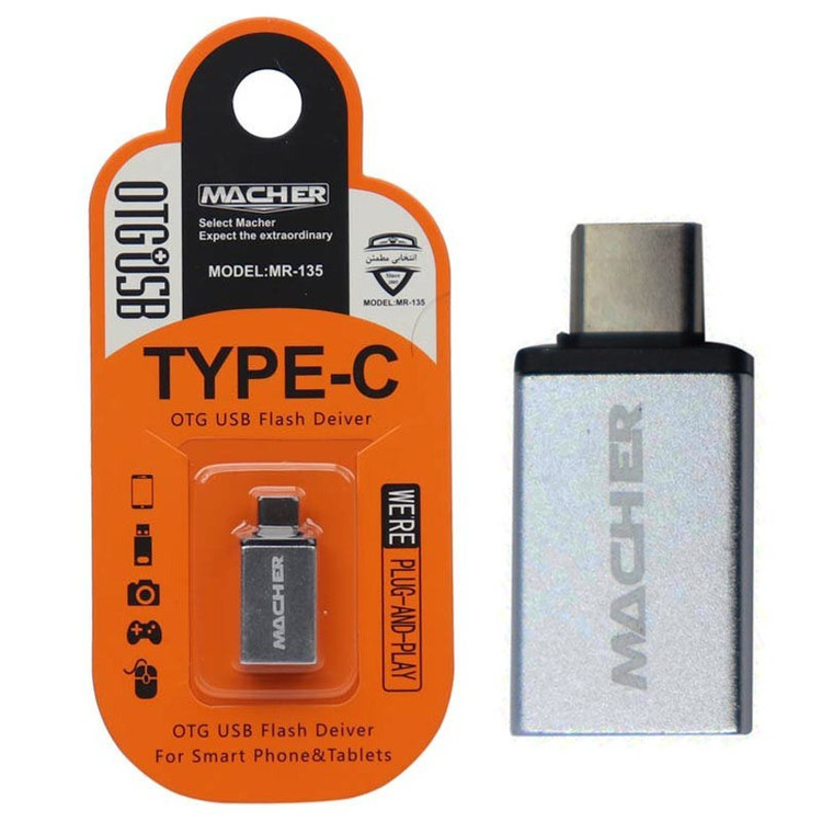 تبدیل otg تایپ سی مچر مدل Macher MR-135