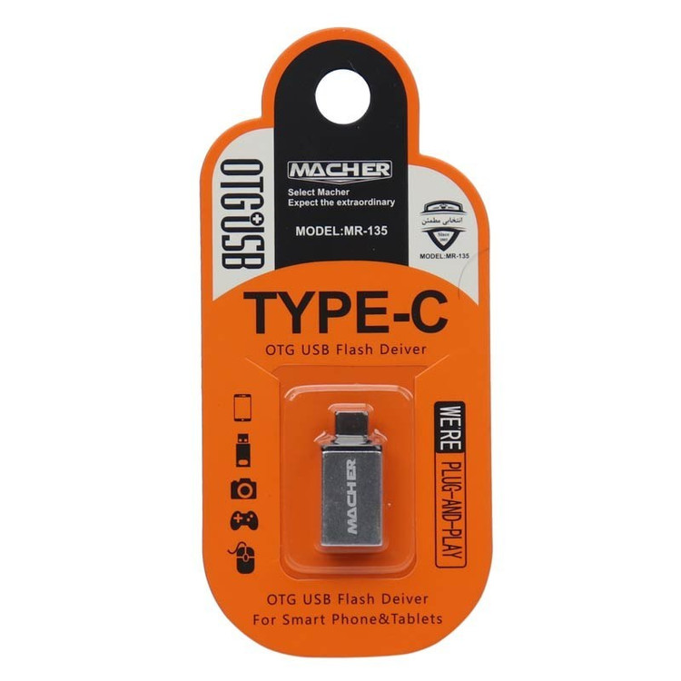 تبدیل otg تایپ سی مچر مدل Macher MR-135