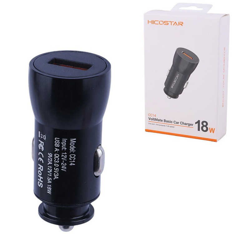 شارژر فندکی فست شارژ هایکو استار مدل Hicostar HS-CC14