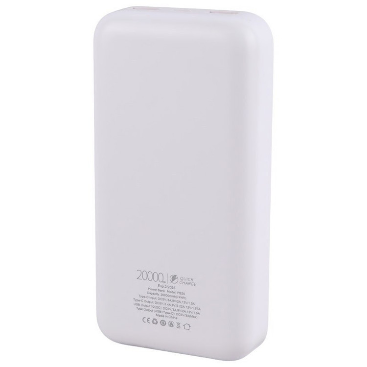 پاور بانک فست شارژ 20000 اوآک مدل OAK PB20 QC PD 20W گارانتی 6 ماهه