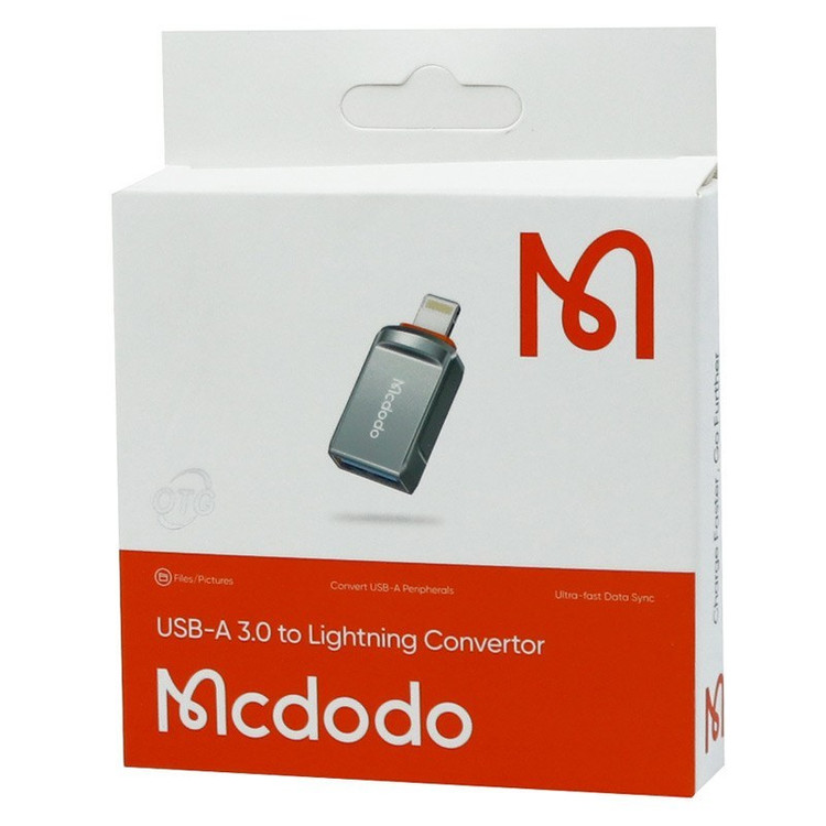 تبدیل OTG آیفون لایتنینگ مک دودو مدل Mcdodo OT-8600 با گارانتی