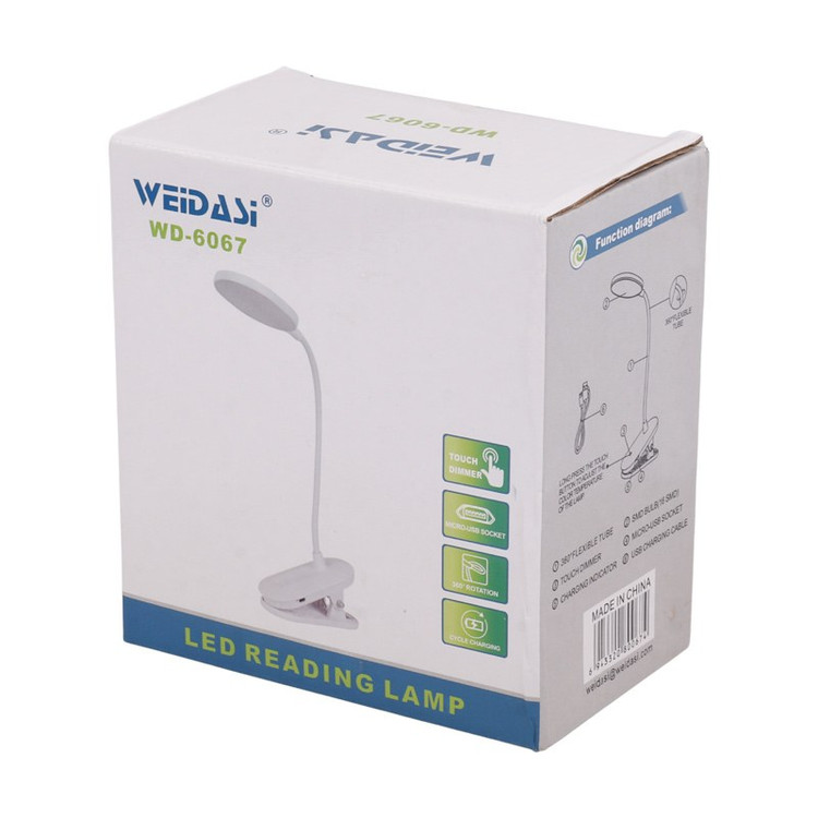 چراغ مطالعه شارژی ویداسی مدل Weidasi WD-6067