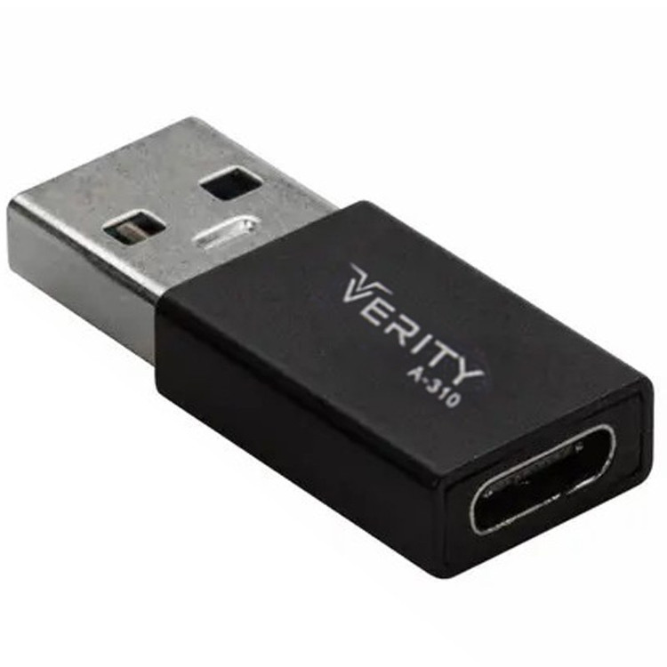 تبدیل تایپ سی به USB وریتی مدل Verity A310 Type-C To USB گارانتی یک ساله