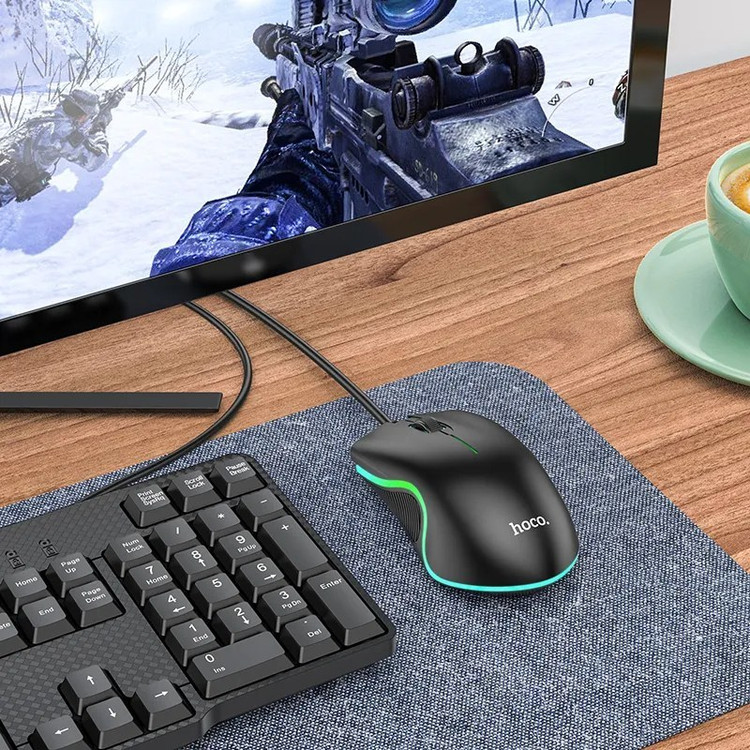 موس گیمینگ هوکو RGB دار مدل HOCO GM19 با گارانتی