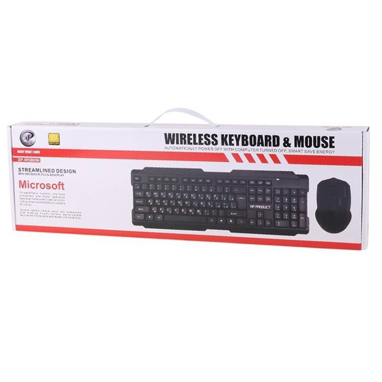 کیبورد و موس بی سیم ایکس پی مدل XP-W5800N با گارانتی