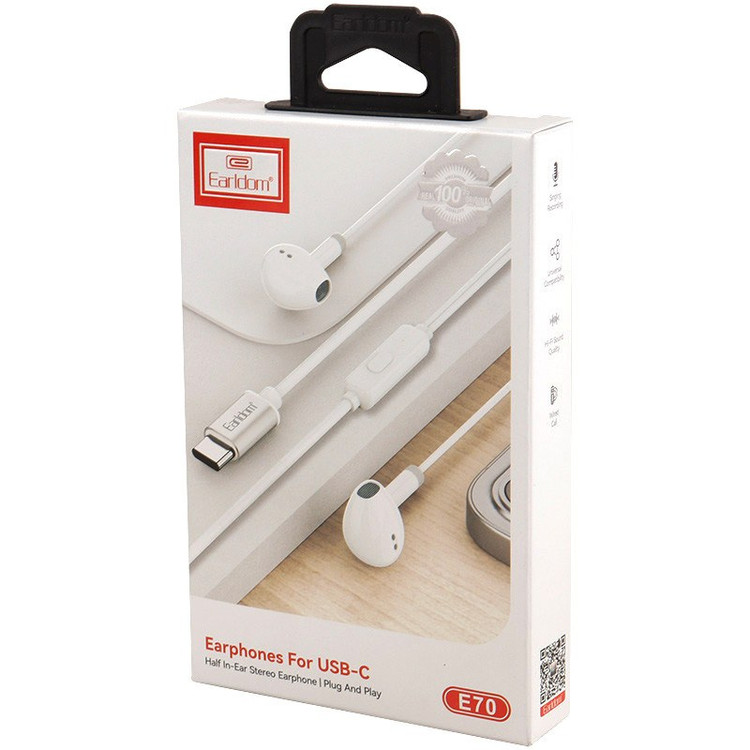 هندزفری تایپ سی ارلدام مدل Earldom ET-E70 Type-C