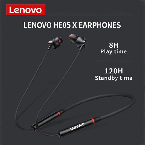 هندزفری گردنی بلوتوثی لنوو مدل Lenovo ThinkPlus HE05x