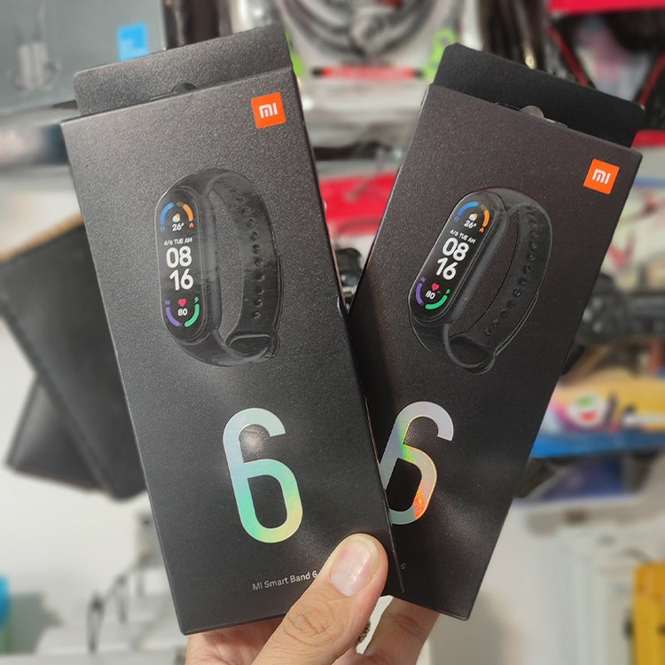 دستبند هوشمند شیائومی مدل Xiaomi Mi Band 6 گلوبال به همراه گلس هدیه