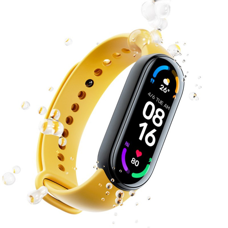 دستبند هوشمند شیائومی مدل Xiaomi Mi Band 6 گلوبال به همراه گلس هدیه