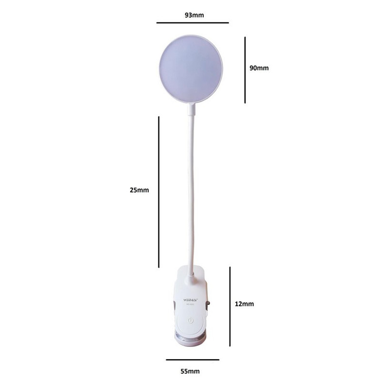 چراغ مطالعه شارژی ویداسی مدل Weidasi WD-6051
