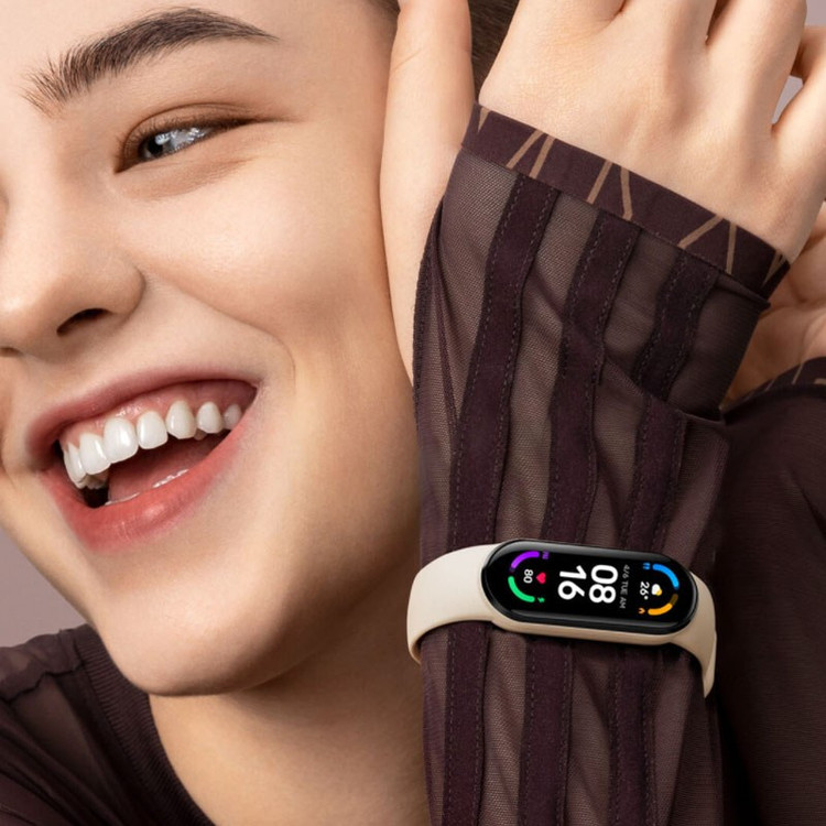 دستبند هوشمند شیائومی مدل Xiaomi Mi Band 6 گلوبال به همراه گلس هدیه