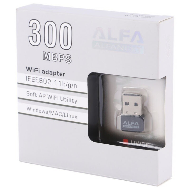 کارت شبکه آلفا مدل Alfa UW06 300Mbps ( دانگل وای فای )