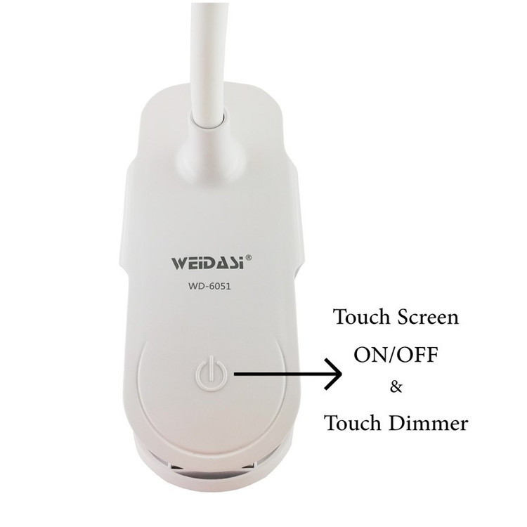 چراغ مطالعه شارژی ویداسی مدل Weidasi WD-6051