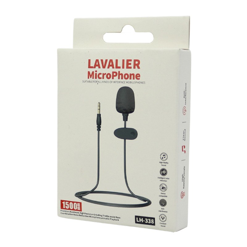 میکروفون یقه ای مدل Lavalier LH-338