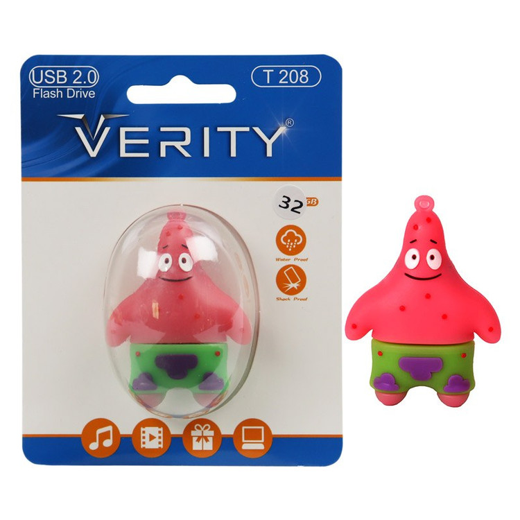 فلش عروسکی وریتی طرح پاتریک 32 گیگ مدل Verity T208