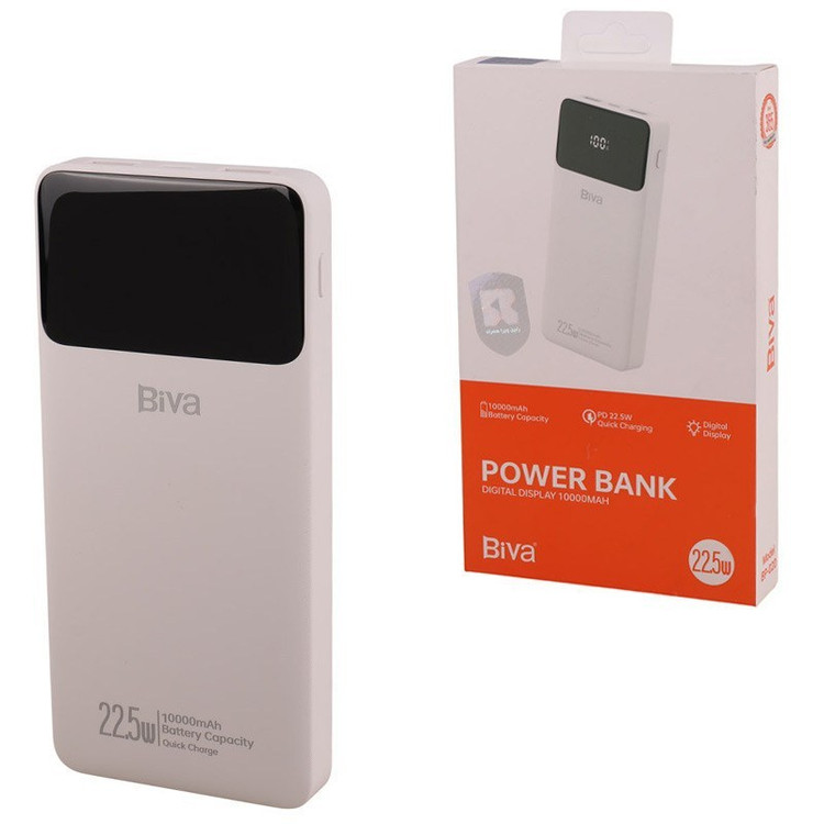 پاور بانک فست شارژ 10000 بیوا مدل Biva BP-020 22.5W PD با گارانتی