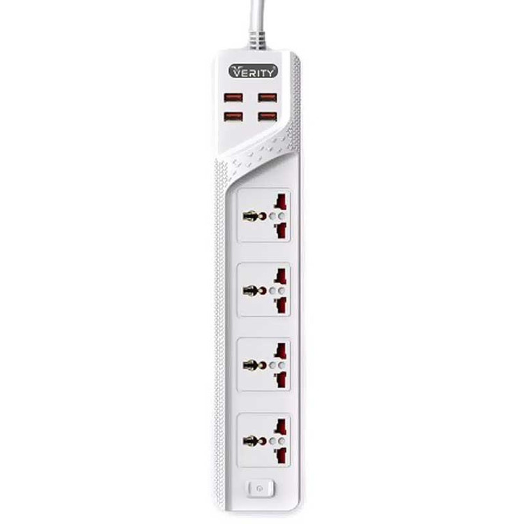 چهار راهی برق و شارژر وریتی مدل Verity PS 3112 با کابل 2 متری