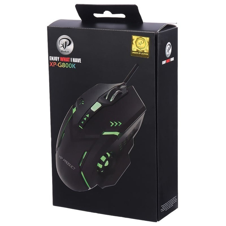 موس گیمینگ ایکس پی RGB دار مدل XP-Product XP-G800 با گارانتی