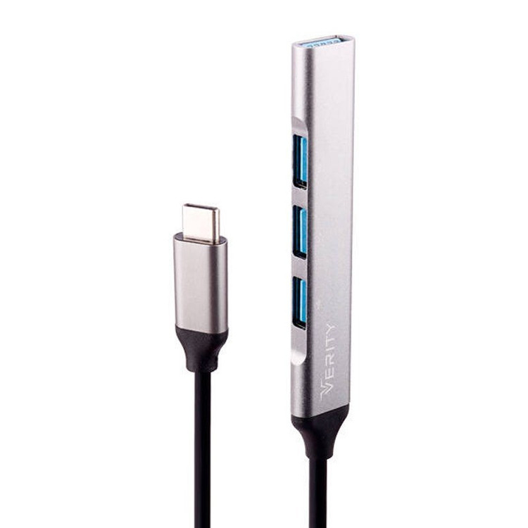هاب تایپ سی چهار پورت وریتی مدل Verity H410T با گارانتی