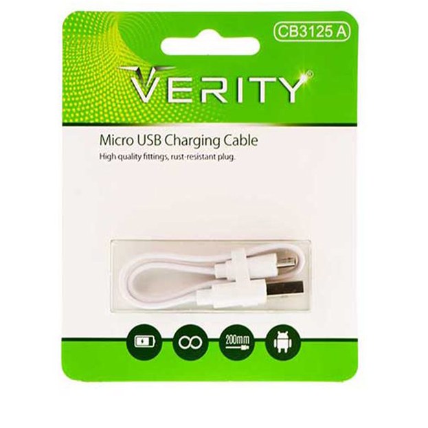 کابل کوتاه microUSB وریتی مدل CB3125A