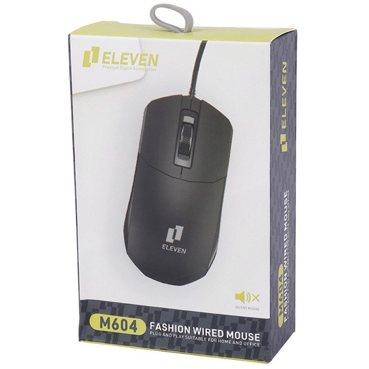 موس سیم دار سایلنت ایلون مدل ELEVEN M604 با گارانتی