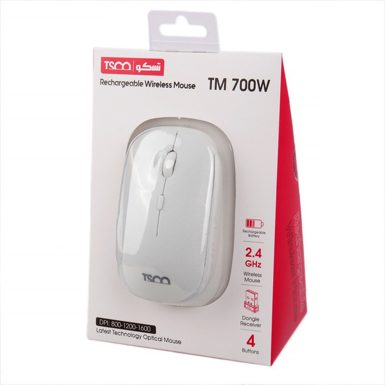 موس بی سیم تسکو مدل TSCO TM700w با گارانتی 12 ماهه