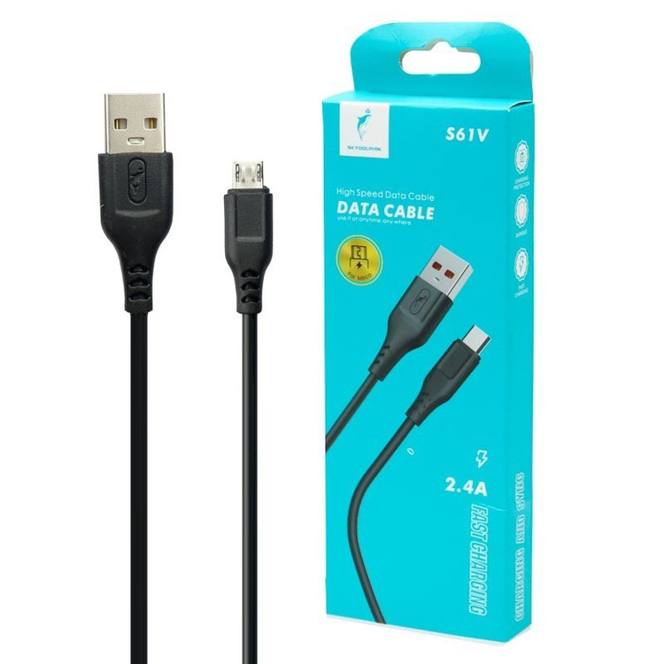 کابل شارژ میکرو فست شارژ اسکای دلفین مدل Sky Dolphin S61V یک متری