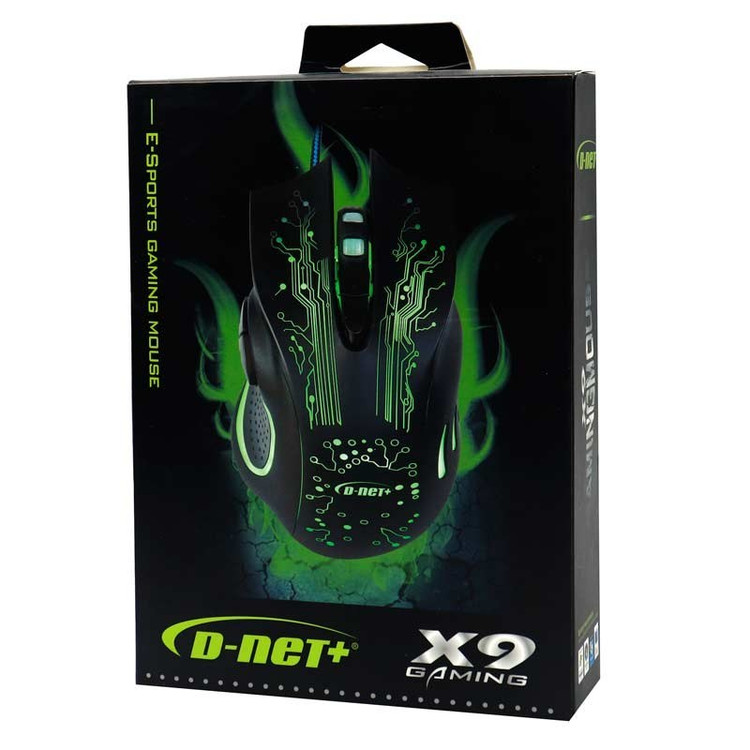 موس گیمینگ دی نت RGB دار مدل D-Net Plus X9