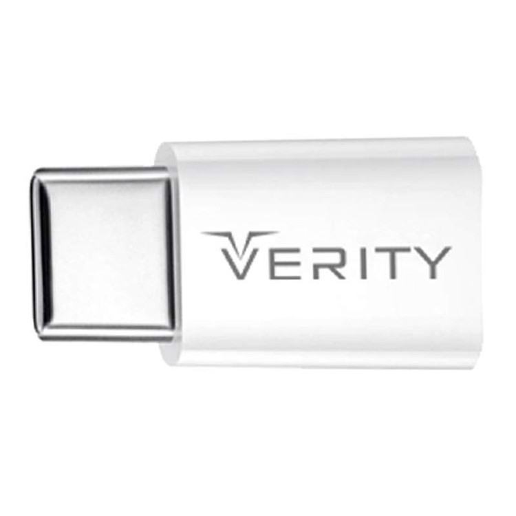 تبدیل میکرو به تایپ سی وریتی مدل Verity A301 MicroUSB To Type-C