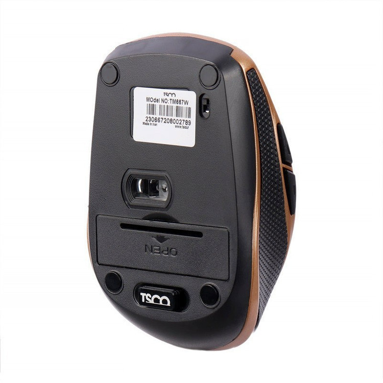 موس بی سیم تسکو مدل TM 667w مشکی طلایی با گارانتی