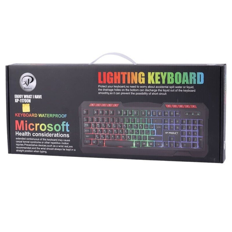 کیبورد گیمینگ ایکس پی RGB دار مدل XP-11700N